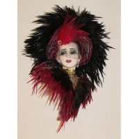 Unique Creations Limited Edition Lady Face Mask Wall Decor Wall Hanging    253795305141